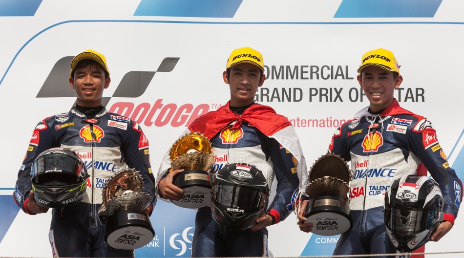 PodiumRace2Round2LosailShellAdvanceAsiaTalentCup2016
