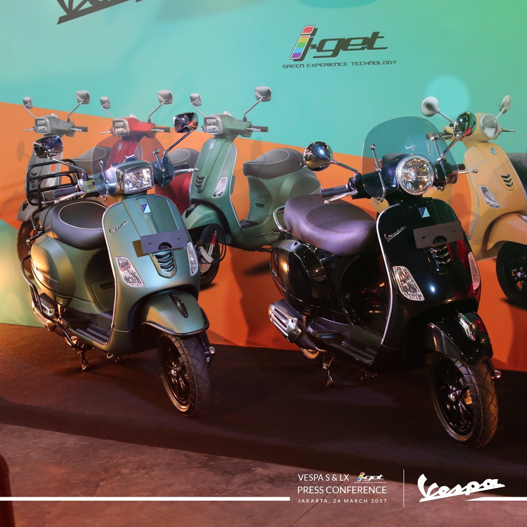 Vespa LX Dan Vespa S 125 untuk pasar Indonesia resmi hadir dengan Mesin iGet