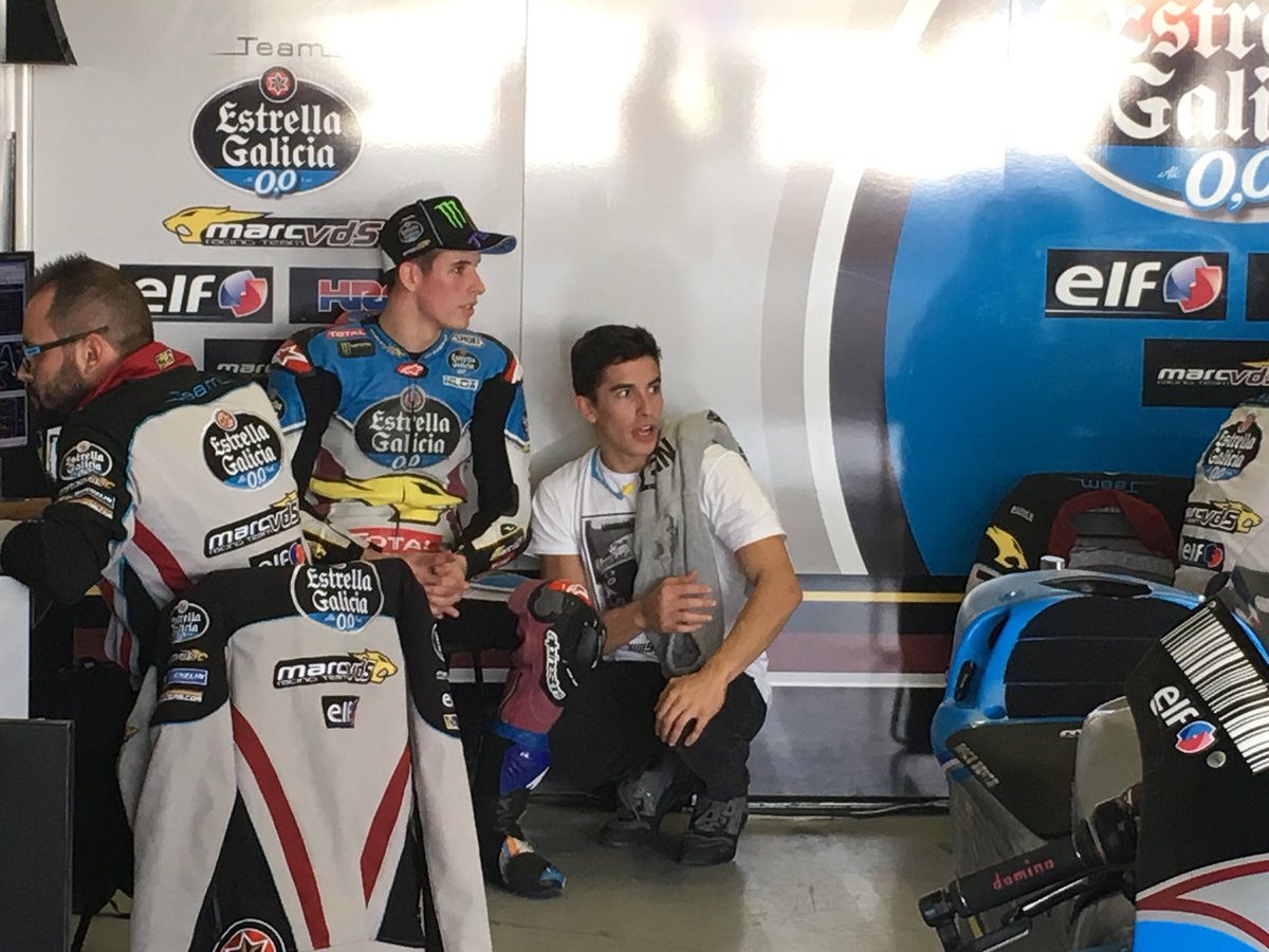 Alex Marquez dimentori Marc Marquez test Honda RC213V di test Privat Jerez