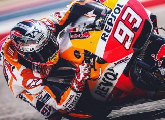 Marc Marquez yang saya lihat dengan mata kepala sendiri secara langsung di tikungan T1 Sepang