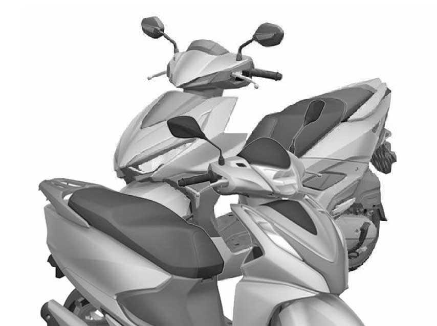 SCOOP : Desain Dua Skuter Ber-ban Kecil Terpantau Dipatenkan Honda di Indonesia
