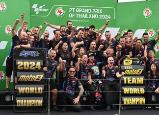 4 Kalahkan 24 . . Boscoscuro Bawa Ogura dan MT Helmet MSI Juara Dunia Moto2 2024