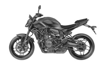 Desain Yamaha MT07 Terbaru Dipatenkan di Indonesia Pada 2025