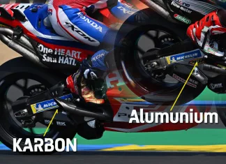 Swingarm Karbon Kembali Dipakai Honda RC213V di Le Mans