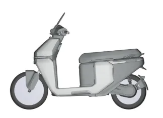 TVS Daftarkan Paten Desain Skuter Listrik Entry Level Baru di Indonesia