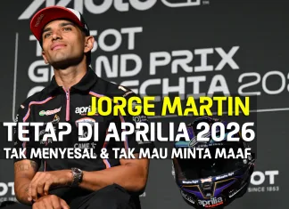 Tetap di Aprilia Musim 2026, Jorge Martin tak akan Minta Maaf