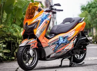 Custom Yang Bawa Nuansa Nostalgia Balap Legendaris di NMAX “TURBO”