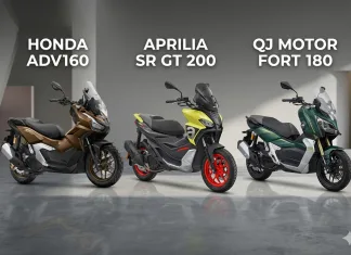 KOMPARASI Spesifikasi Honda ADV 160 VS Aprilia SR GT 200 VS QJ Motor Fort 180 ADV