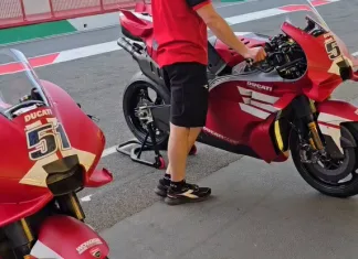 Dua Aero Fairing berbeda Ducati Desmosedici GP27 850 cc dites di Mugello