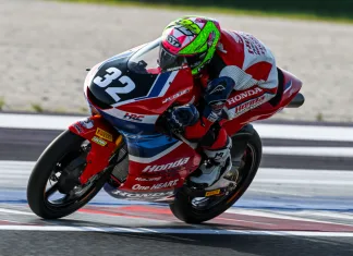 RAMADHIPA Podium 2 di Race 2 Moto3 Junior Misano 2026