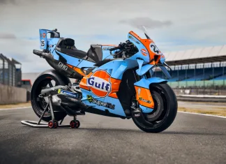 Spesial Mandalika & Sepang! Trackhouse MotoGP Pamer Livery Ikonik Gulf 125 Tahun